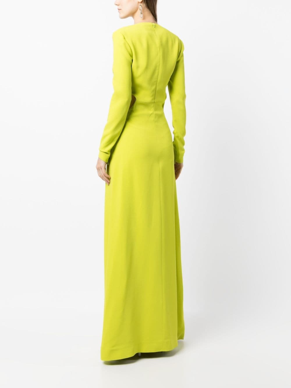 crystal-embellished cut-out dress - 4