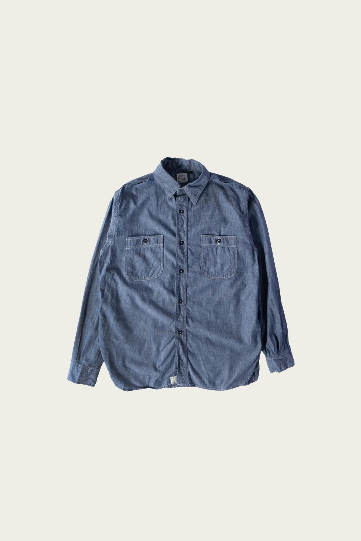Relaxed Fit Chambray Work Shirt - Chambray - 1