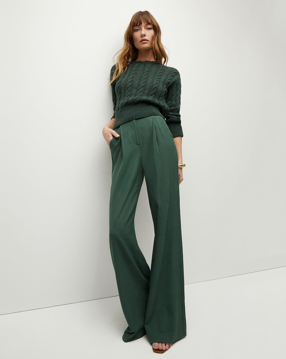 ELEANOR CABLE-KNIT SWEATER - 4