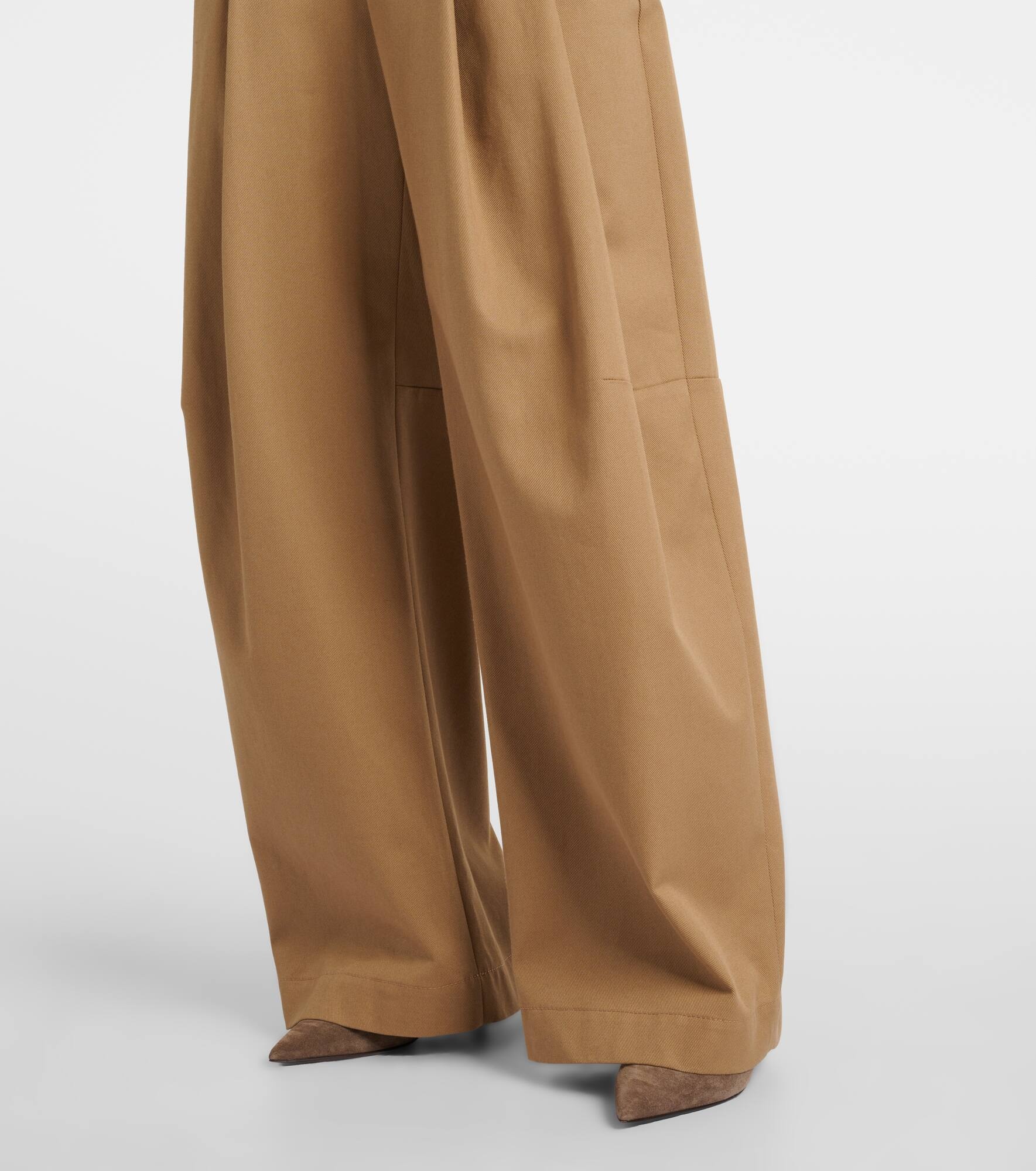 Monili cotton wide-leg pants - 5