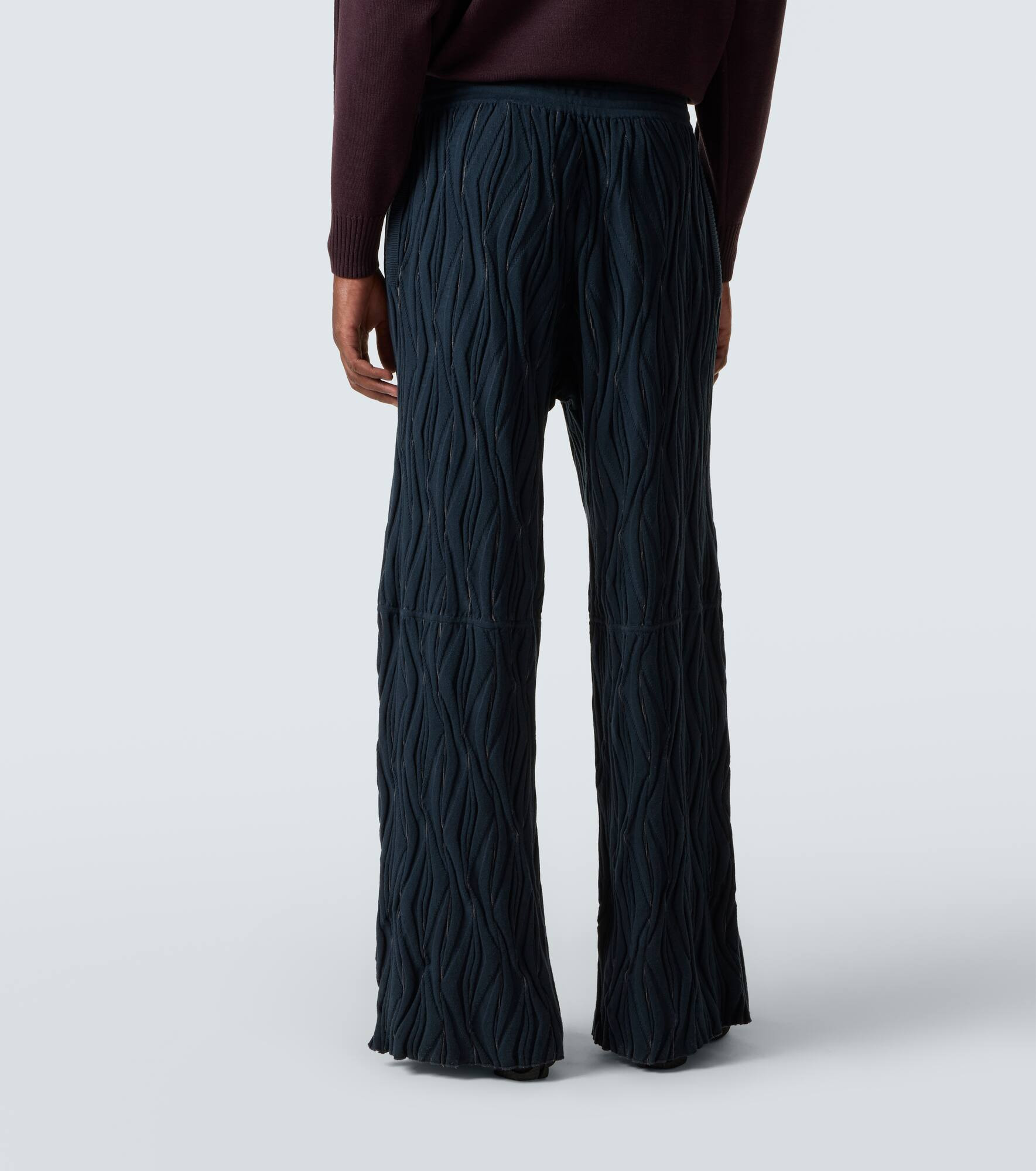 Raday knitted cotton straight pants - 4