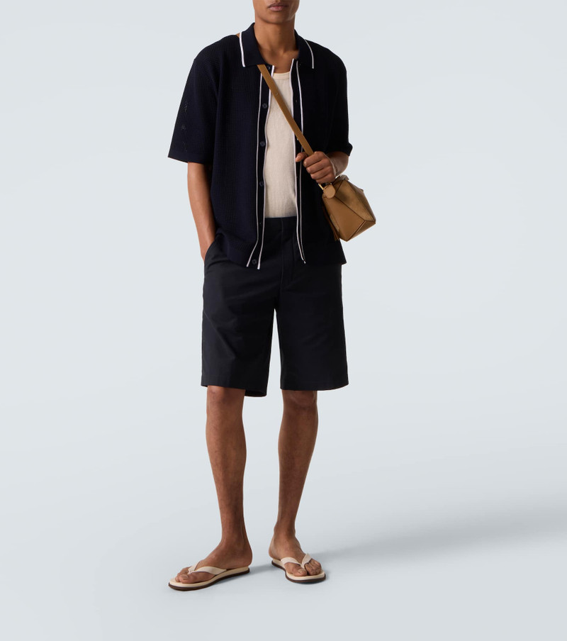 ORLEBAR BROWN Roddy waffle-knit bowling shirt outlook