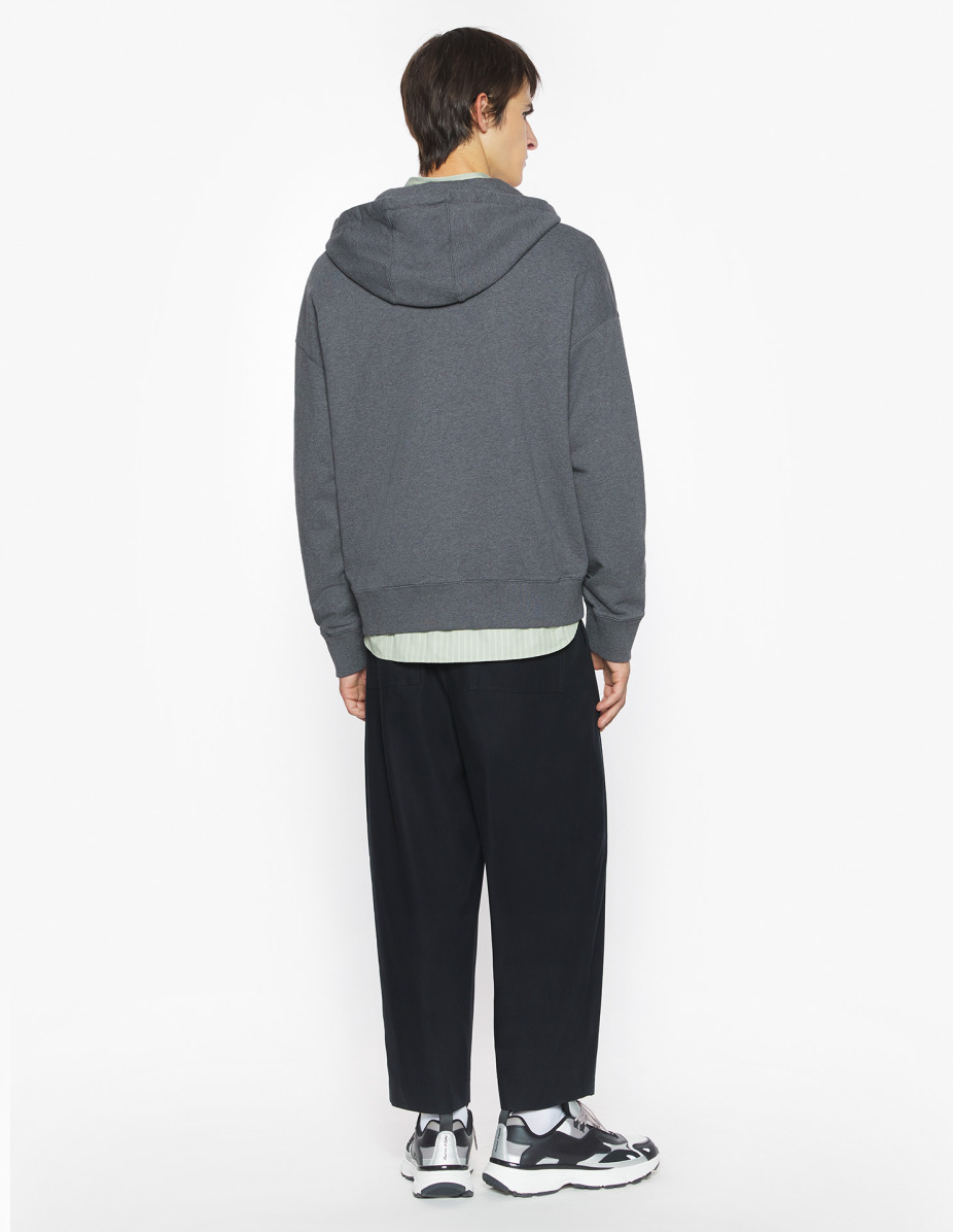 FOX HEAD ZIPPED OVERSIZE HOODIE - 5