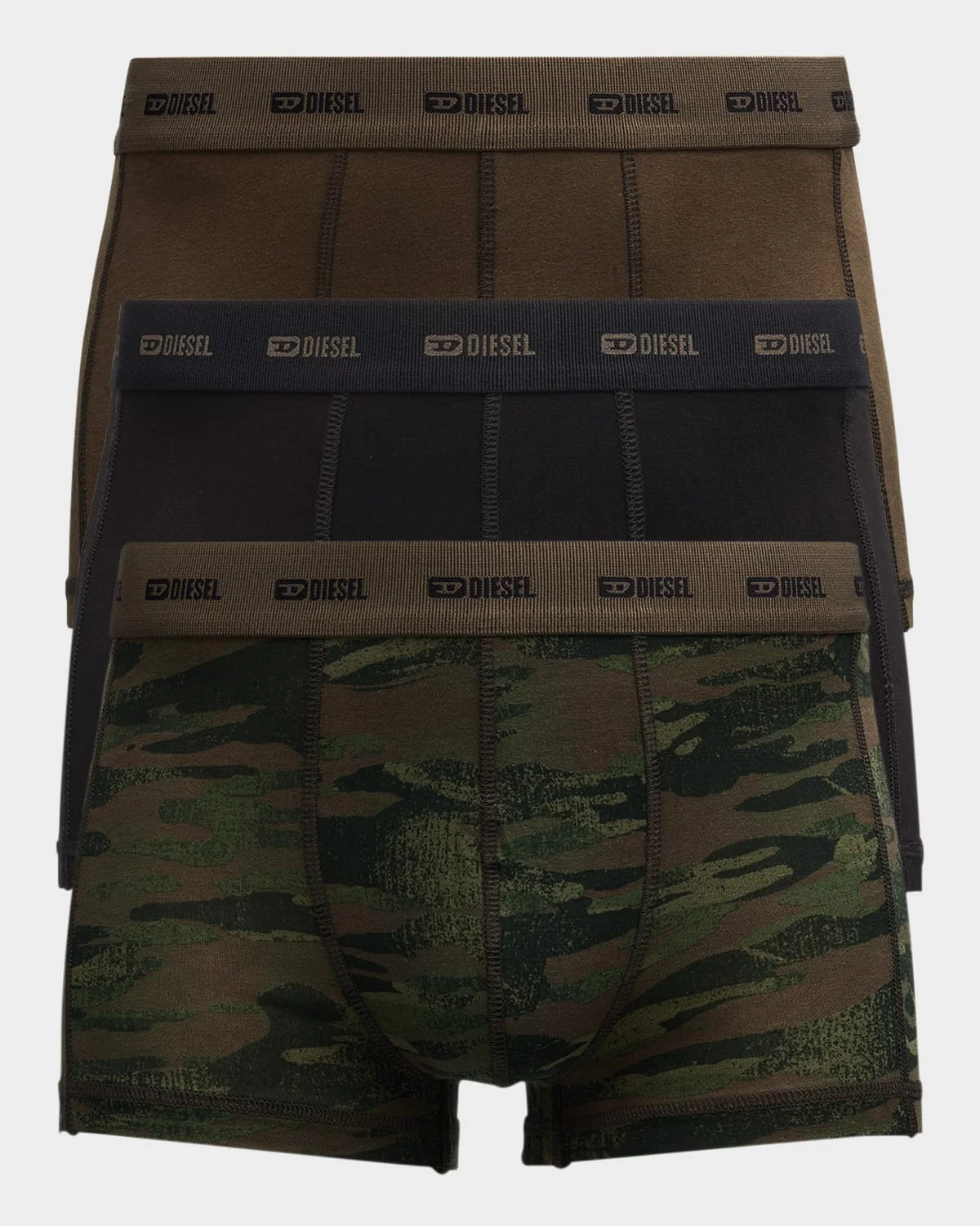 Men's Damien Logo Waistband 3-Pack Boxer Briefs - 1