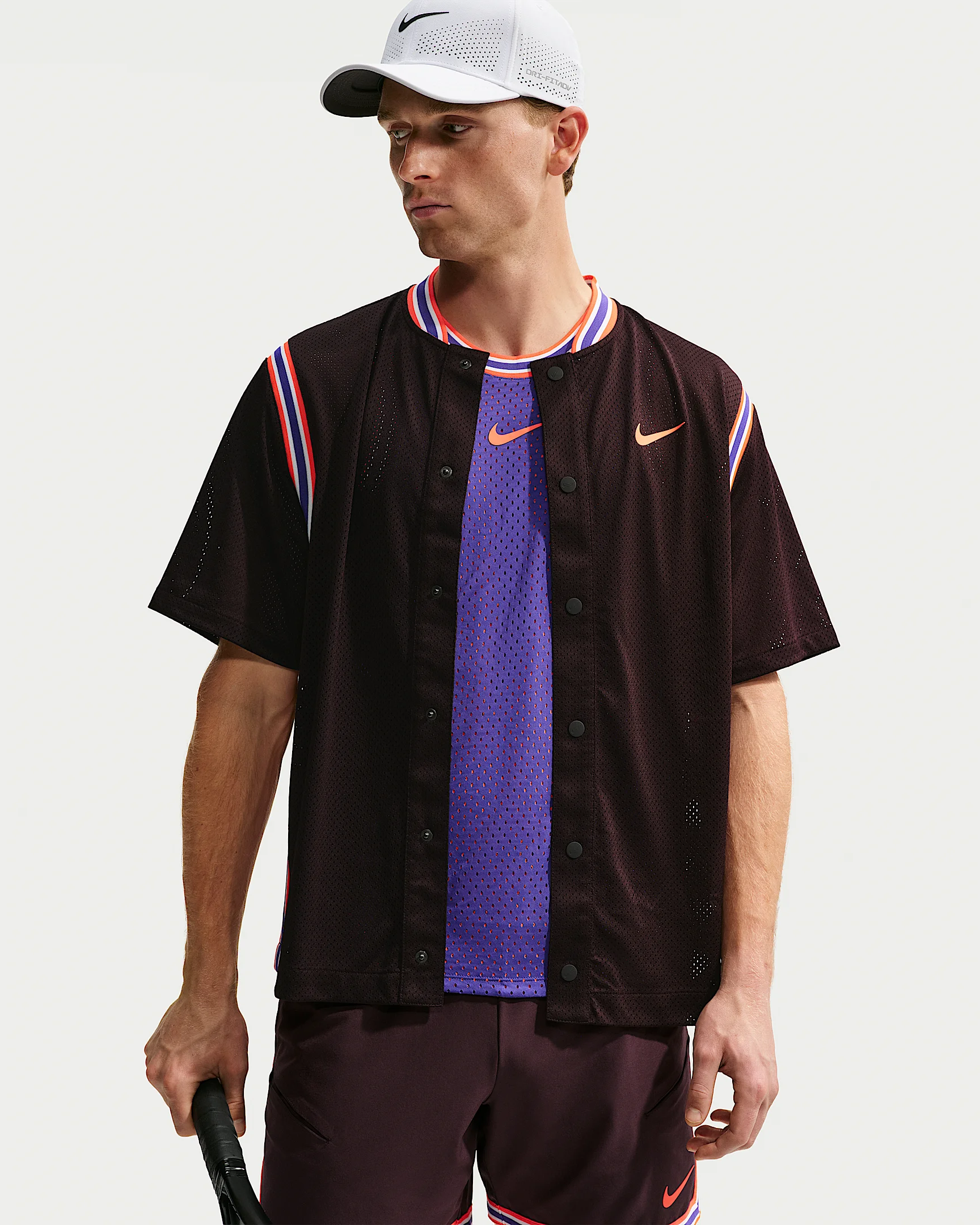 NikeCourt Slam Men's Dri-FIT Button-Up Tennis Top - 1
