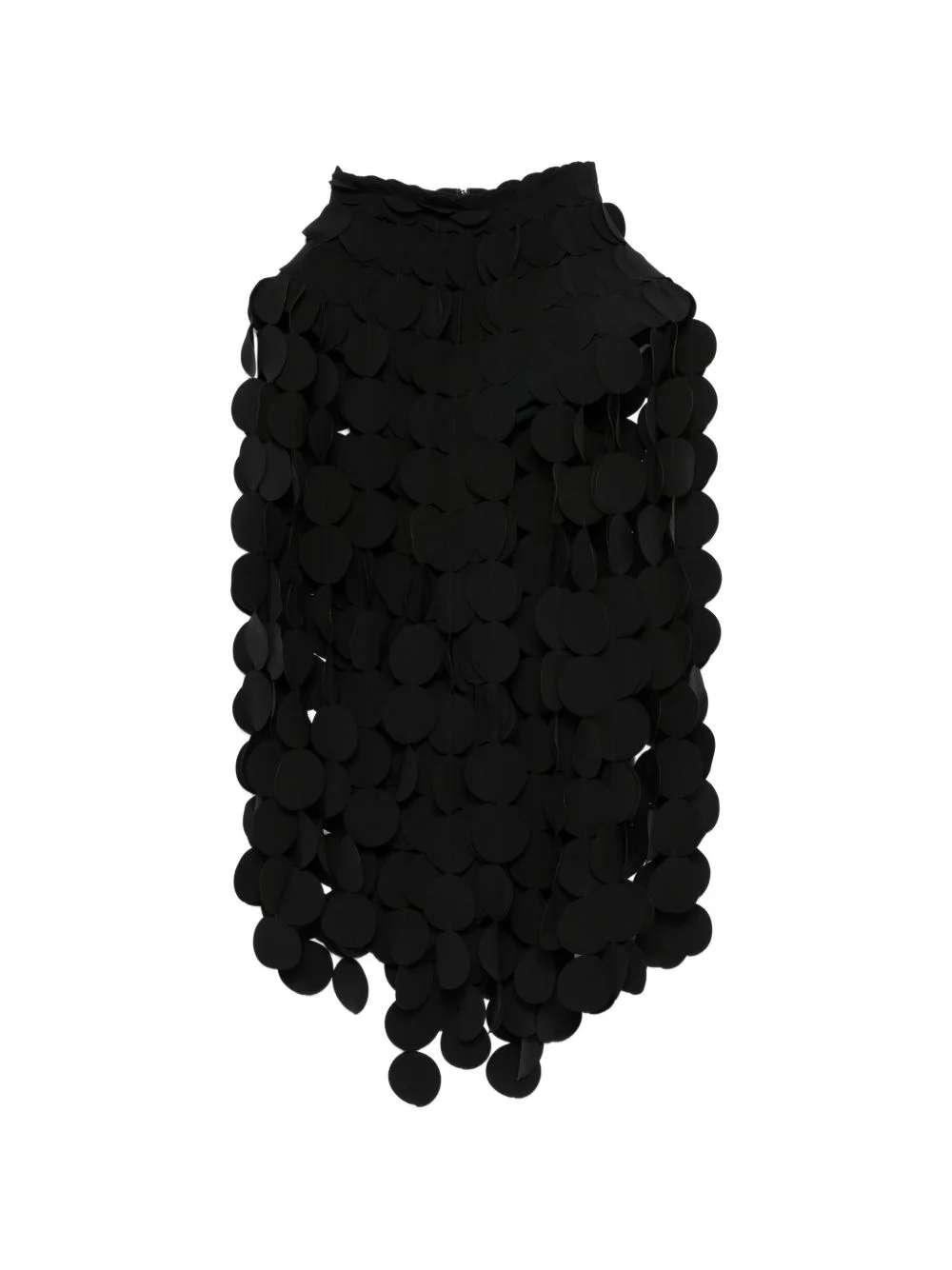 circle-appliqué mid skirt - 1