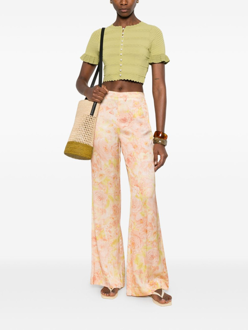 Sandro floral-pattern trousers outlook