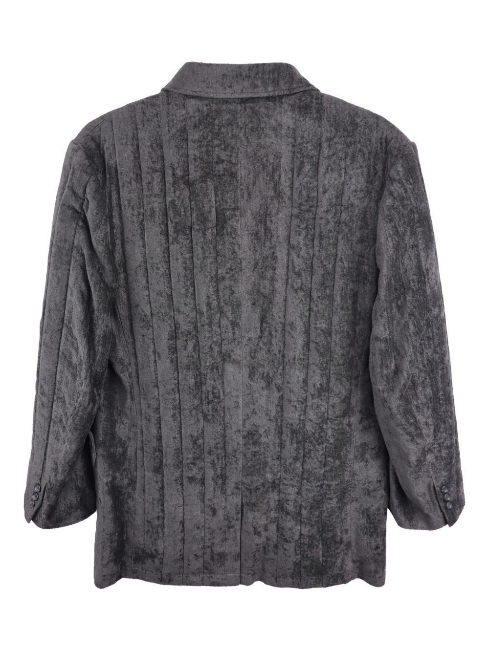 pleated linen jacket - 2
