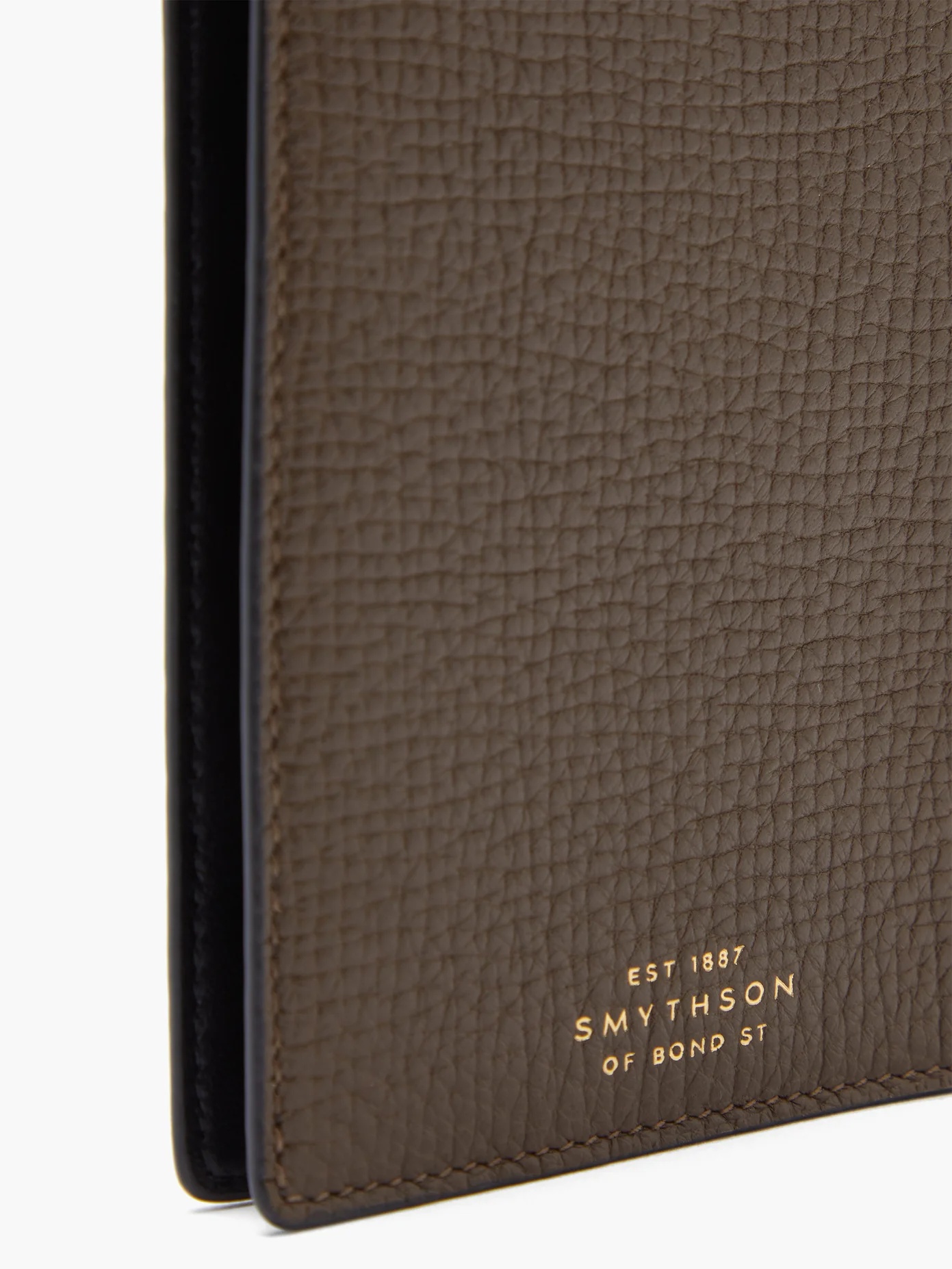 Ludlow grained-leather passport holder - 2