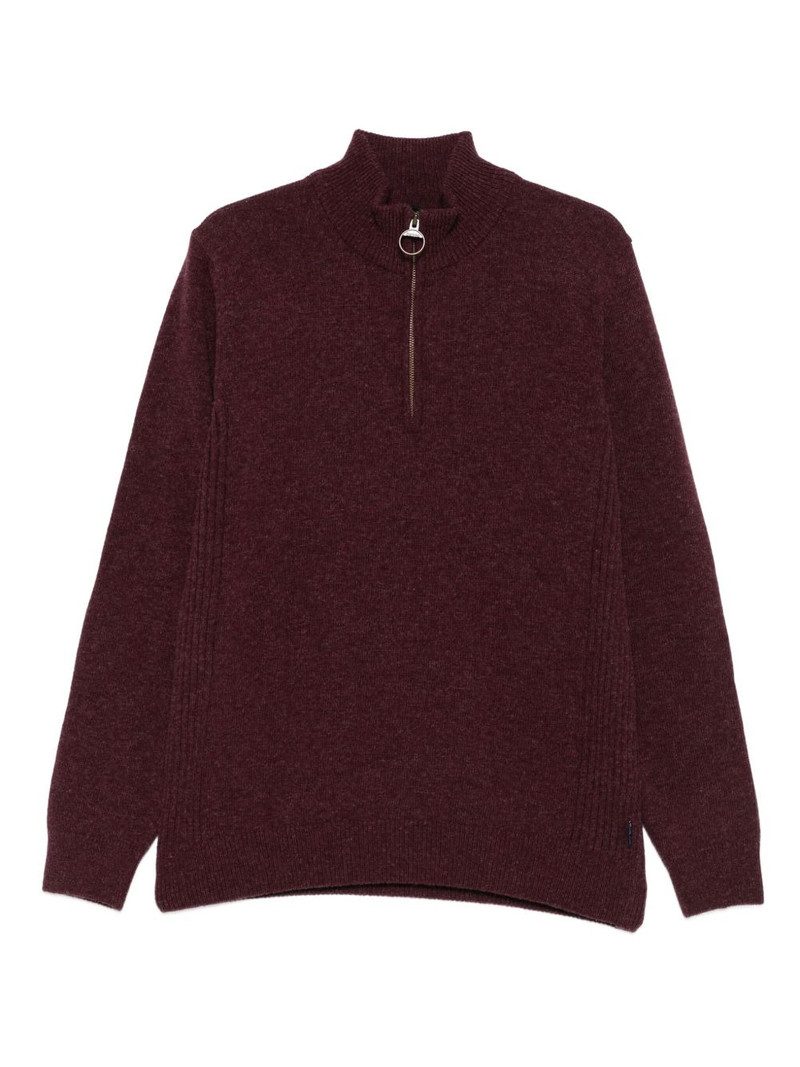 high-neck half-zip sweater 1