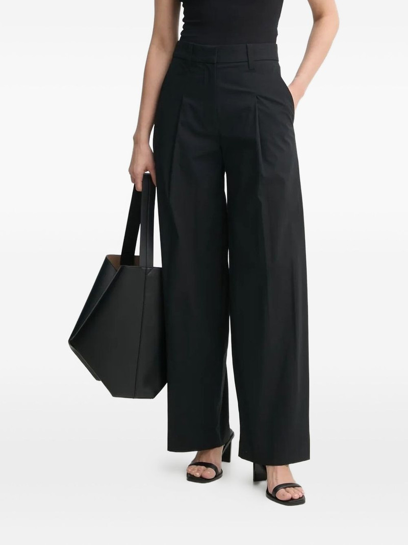 pleated wide-leg trousers 1