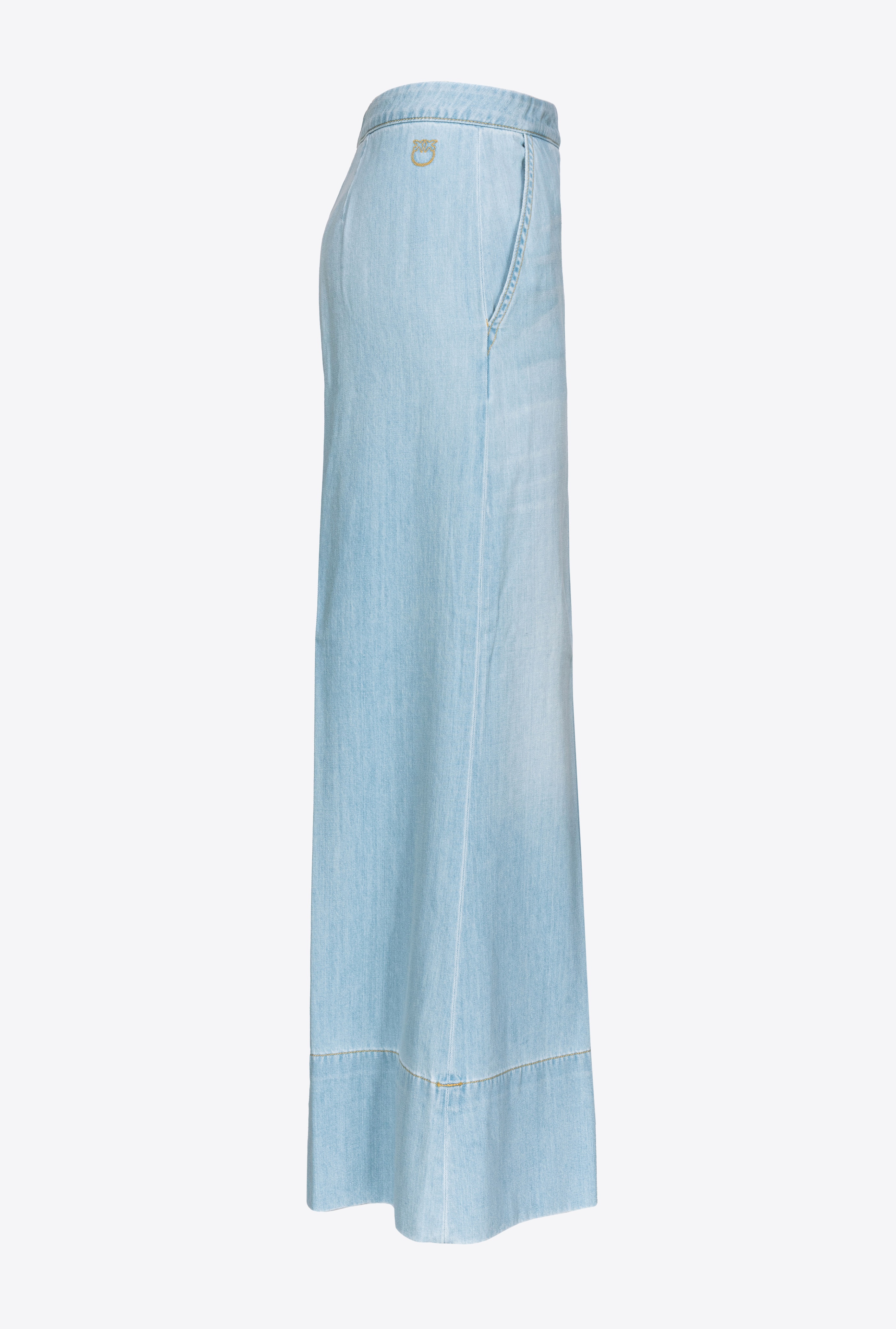 WIDE-LEG BABY BLUE DENIM JEANS - 6