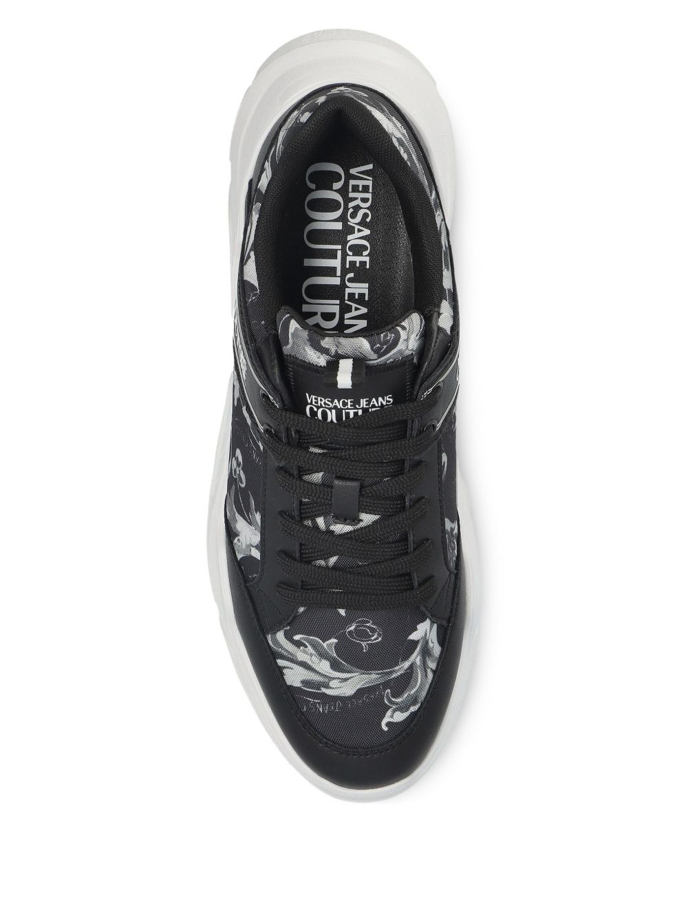 baroque-print sneakers - 3