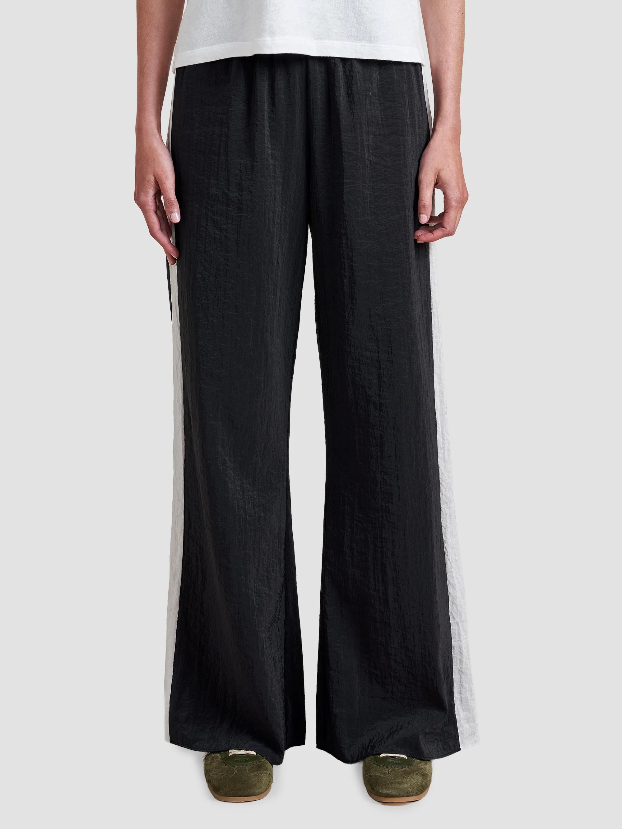 Women's Stripe Pants - Black Stone - 1