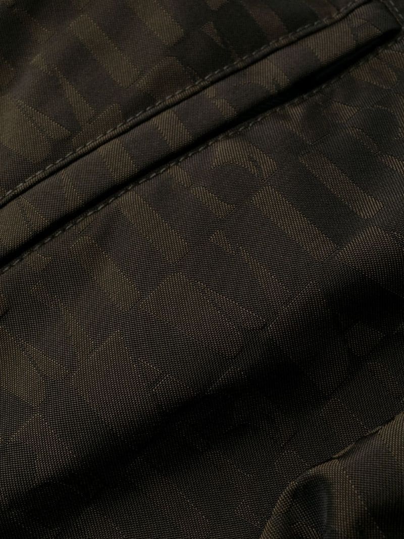 logo-embroidered jacquard track pants - 6