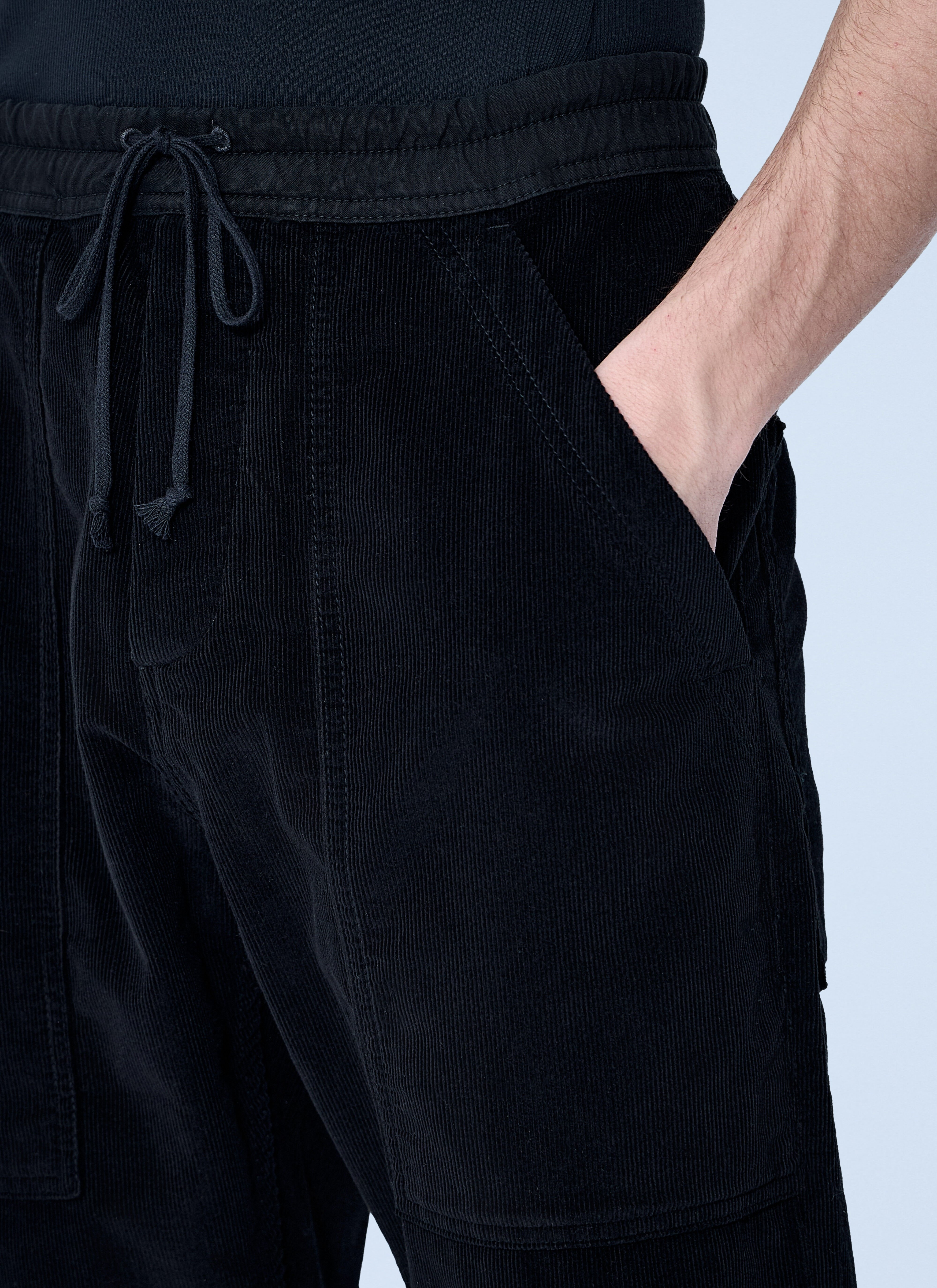 Corduroy Drawstring Pants - 5