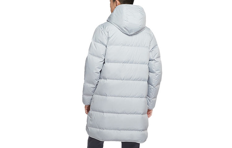 Nike Logo Sports Hooded Down Coat 'Light Grey' DD6789-077 - 2