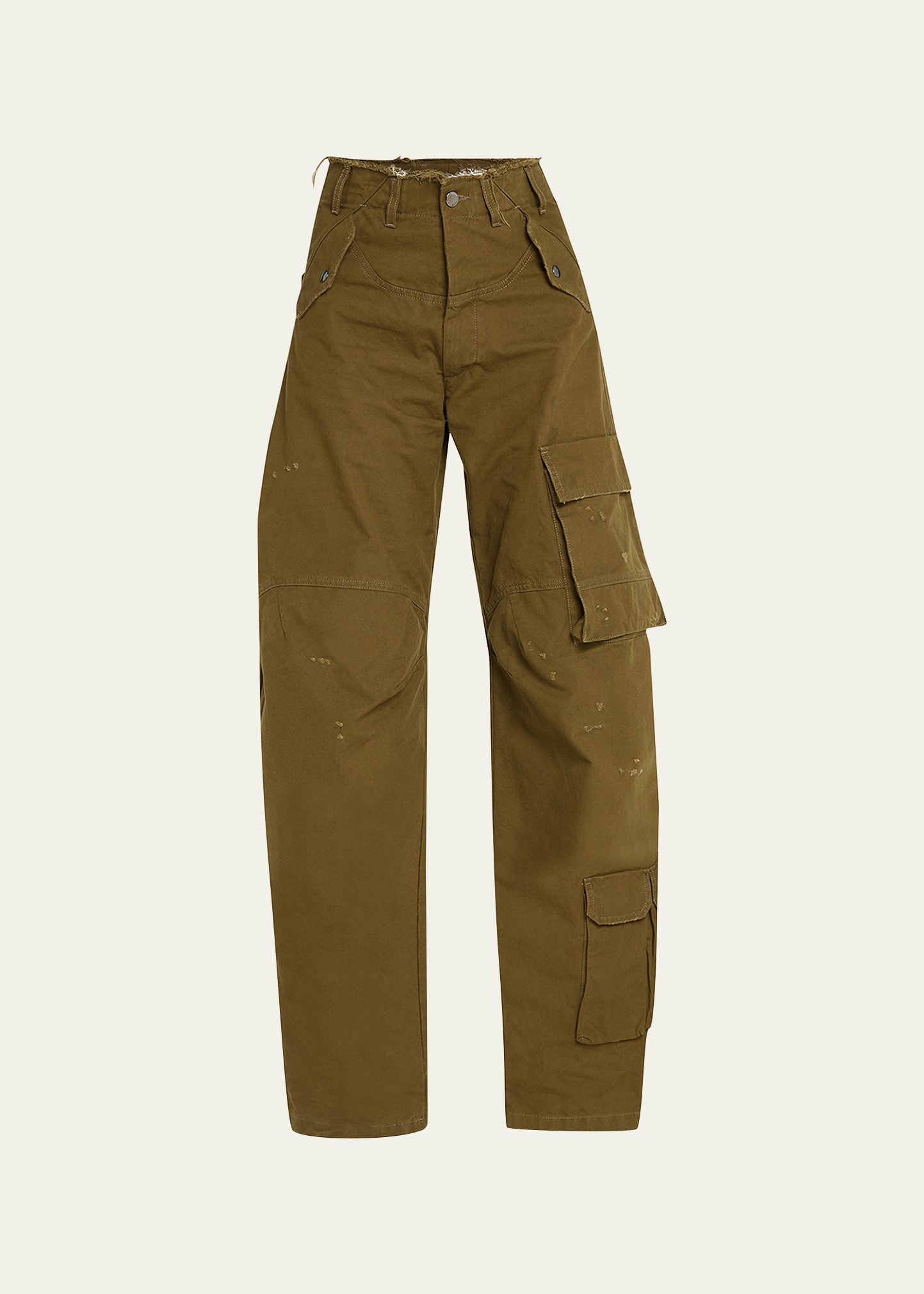 Rosalind Wide Tapered Cargo Pants - 1