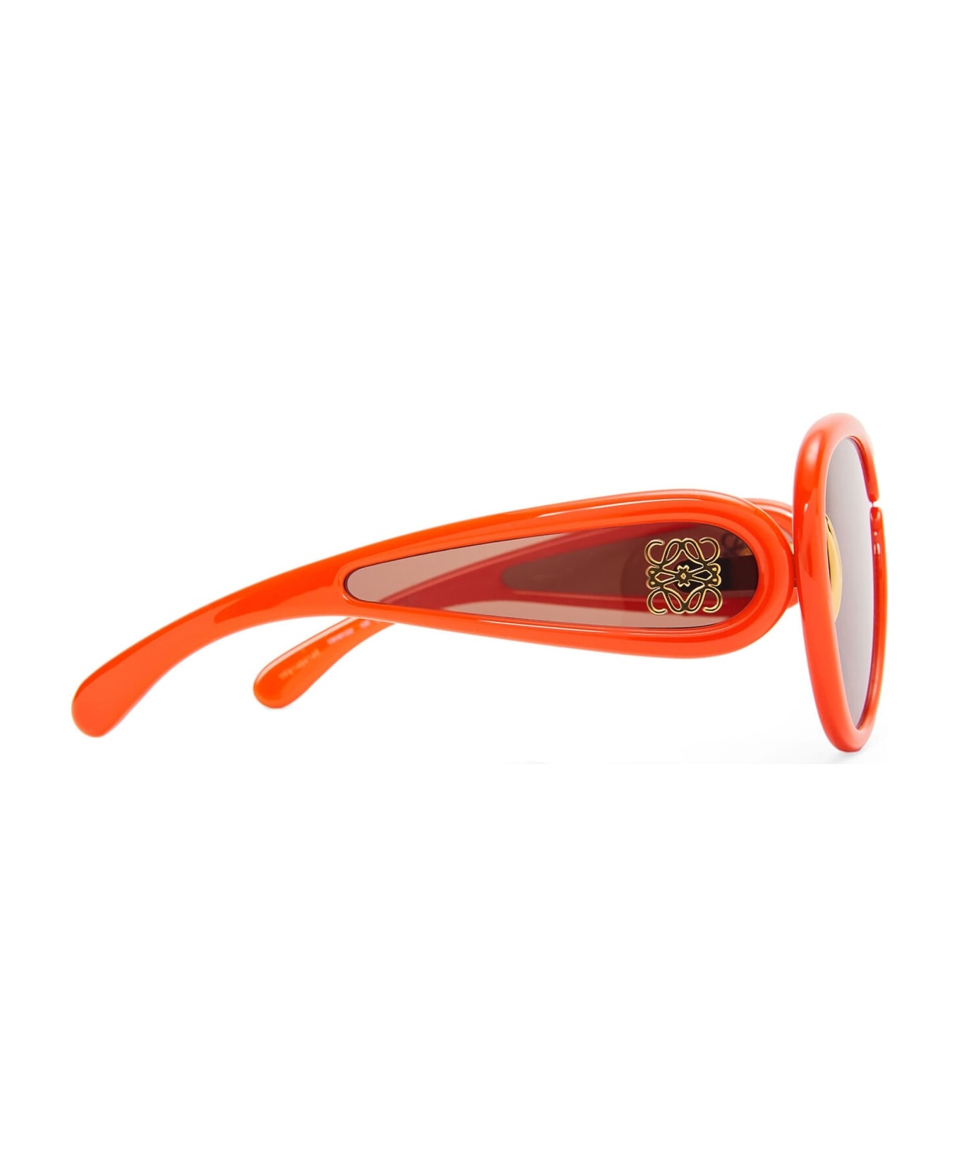 Pilot Mask - Shiny Orange Sunglasses - 3