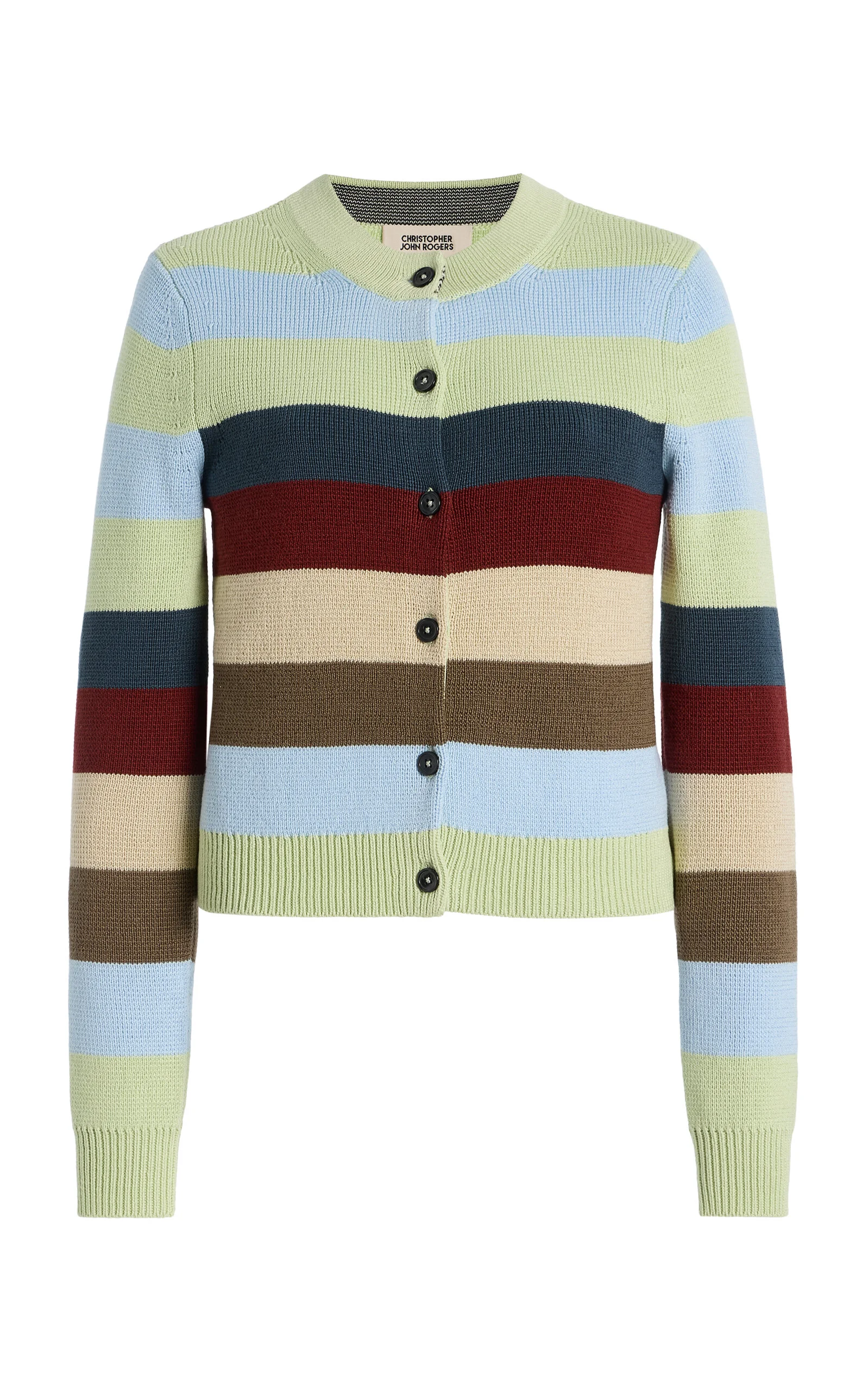 Striped Cotton Cardigan multi - 1