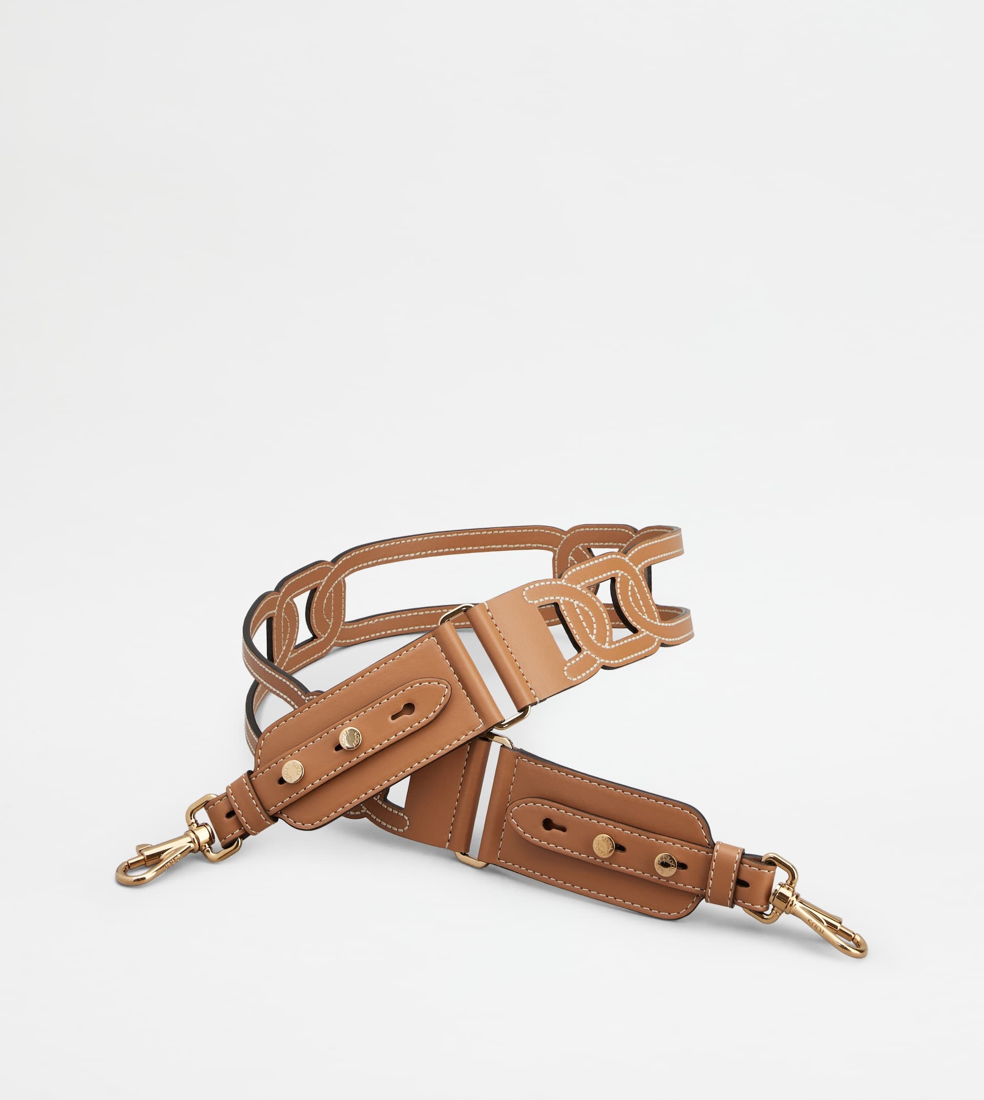 KATE SHOULDER STRAP IN LEATHER - BROWN - 2