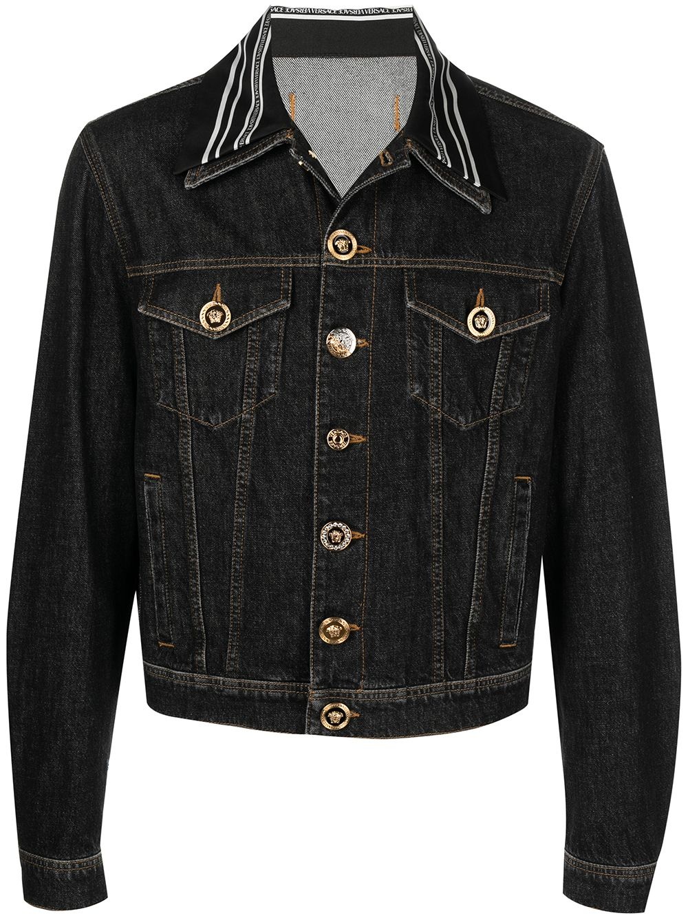 Medusa Head-motif denim jacket - 1