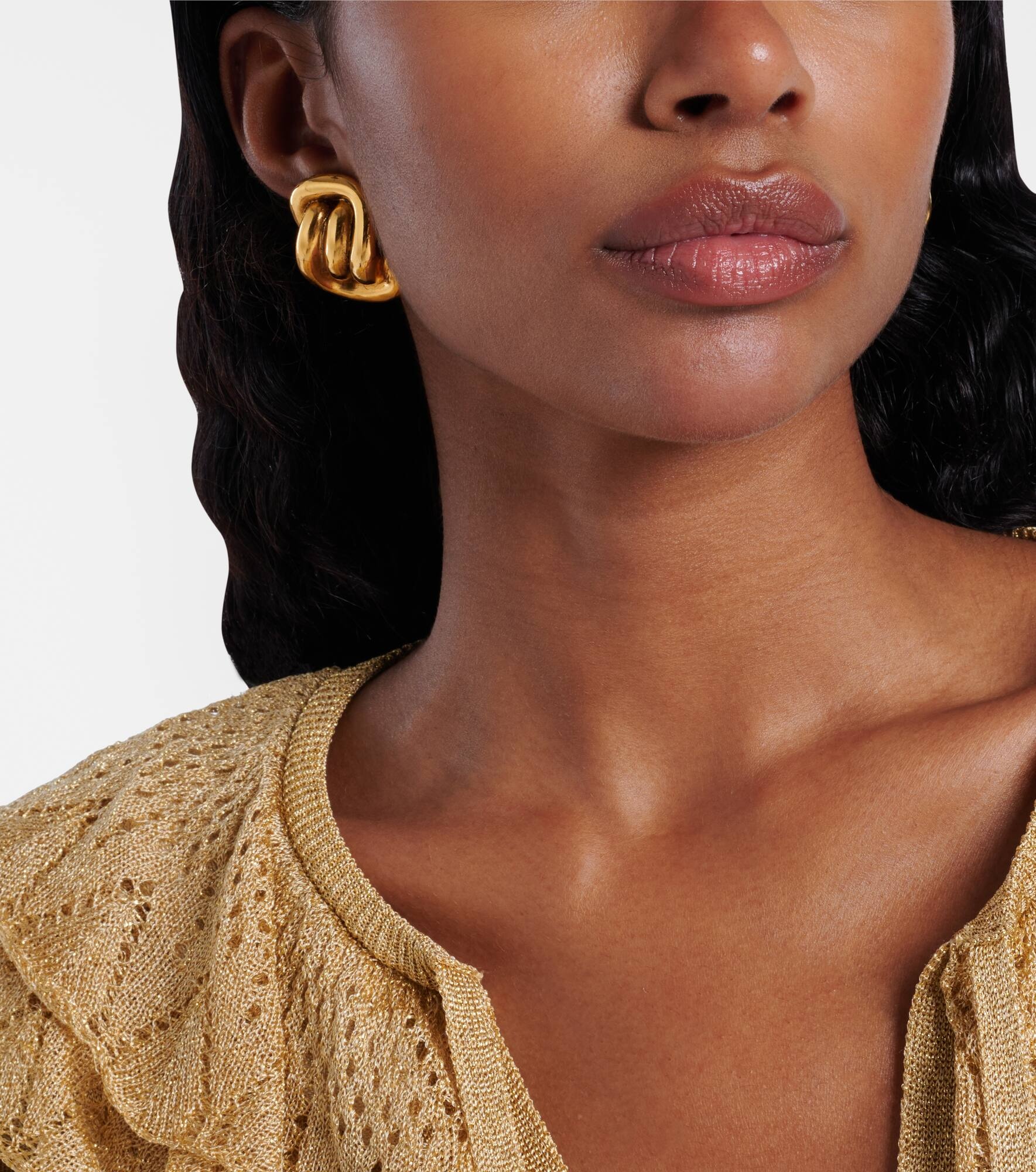 Ellis gold-plated earrings - 6