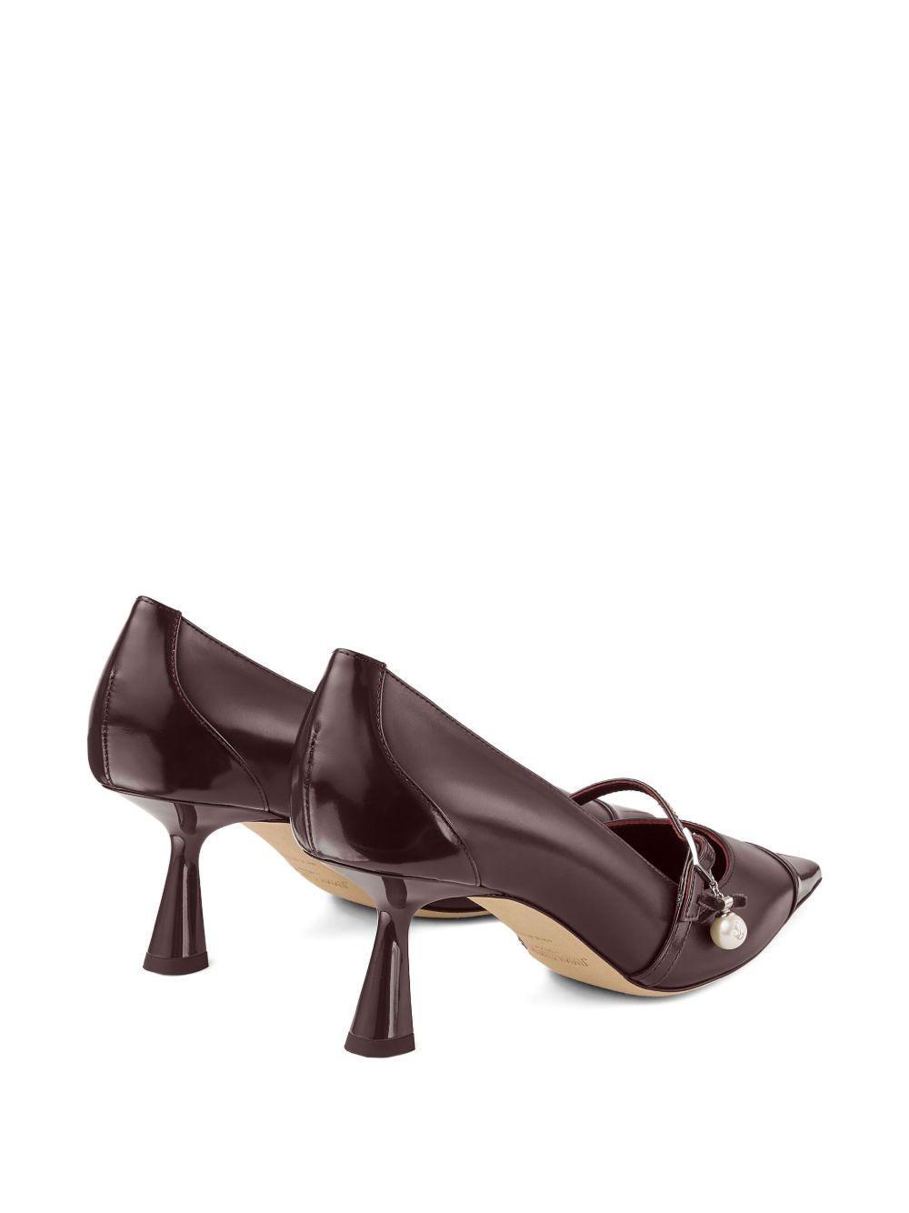 65mm Aren pearl-embellished pointed-toe pumps - 3