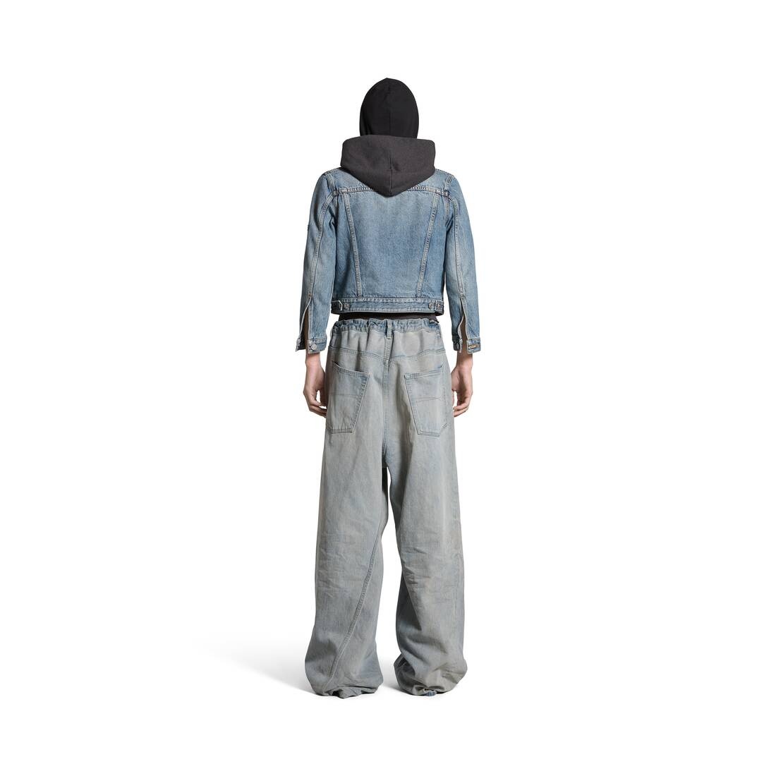 Women's Patched Denim Jacket in Blue/grey - 4