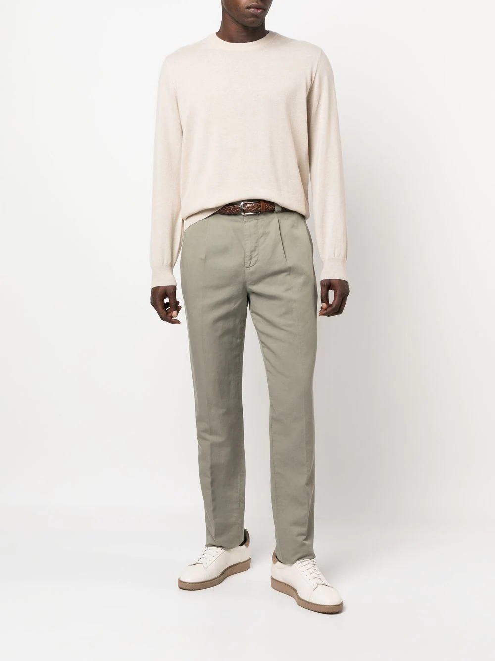 mid-rise straight-leg chinos - 2