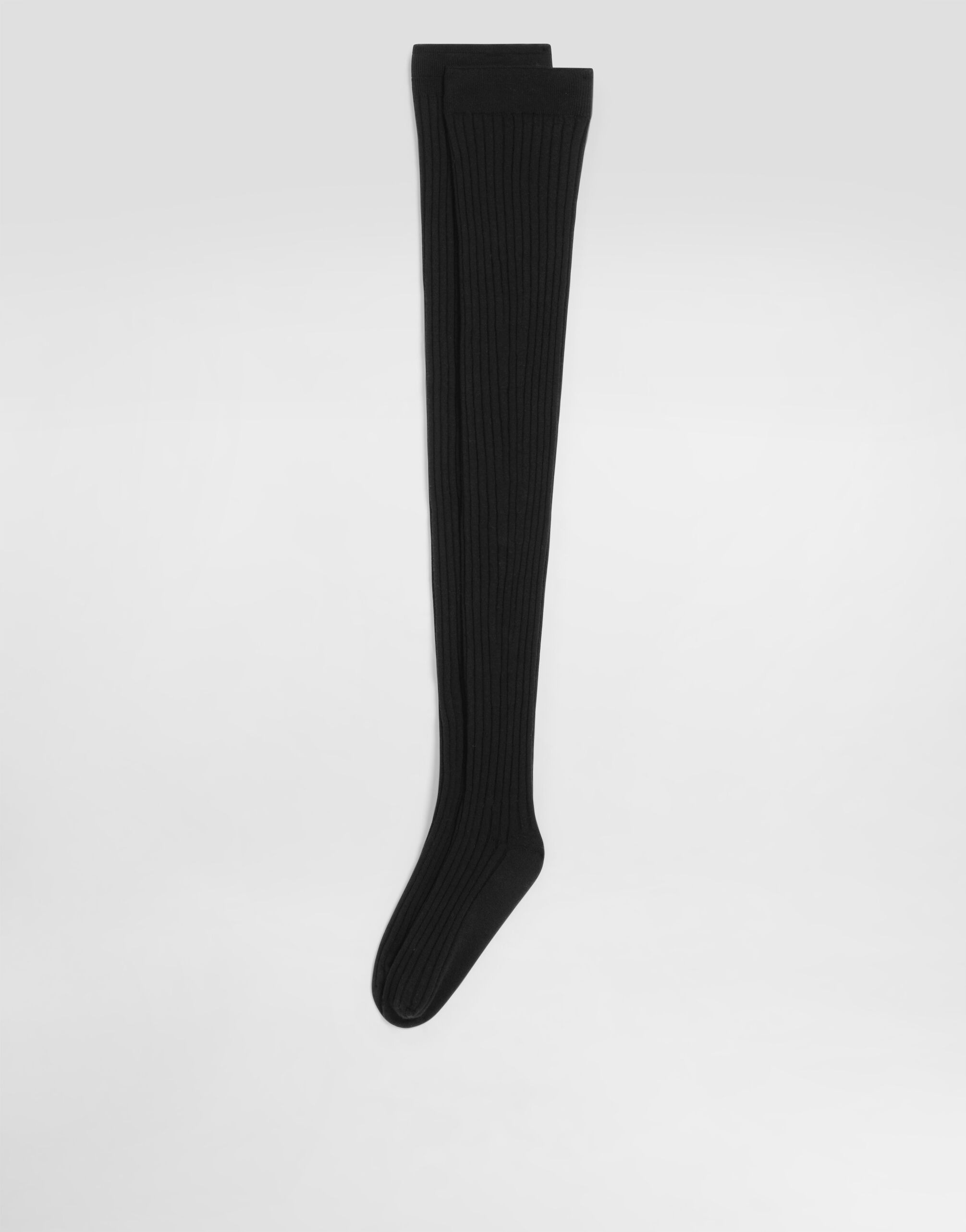 Ribbed stay-up socks - 2