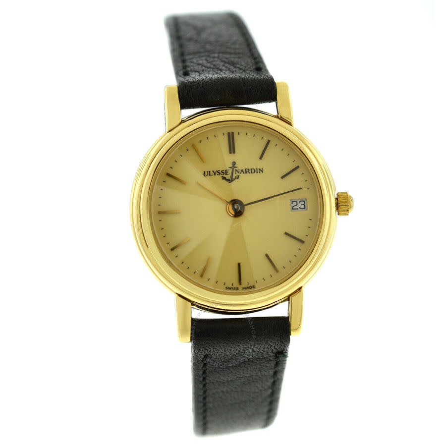 Pre-owned Ulysse Nardin 181-22-9 Automatic Gold Dial Ladies Watch 181-22-9 - 2
