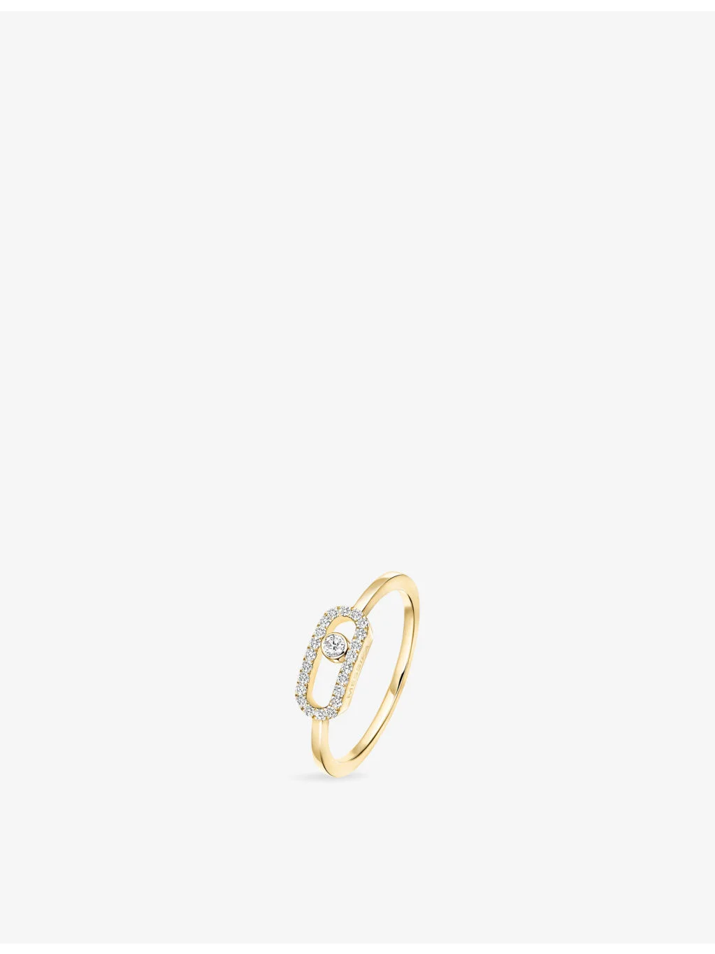 Move Uno 18ct yellow-gold and diamond ring - 1