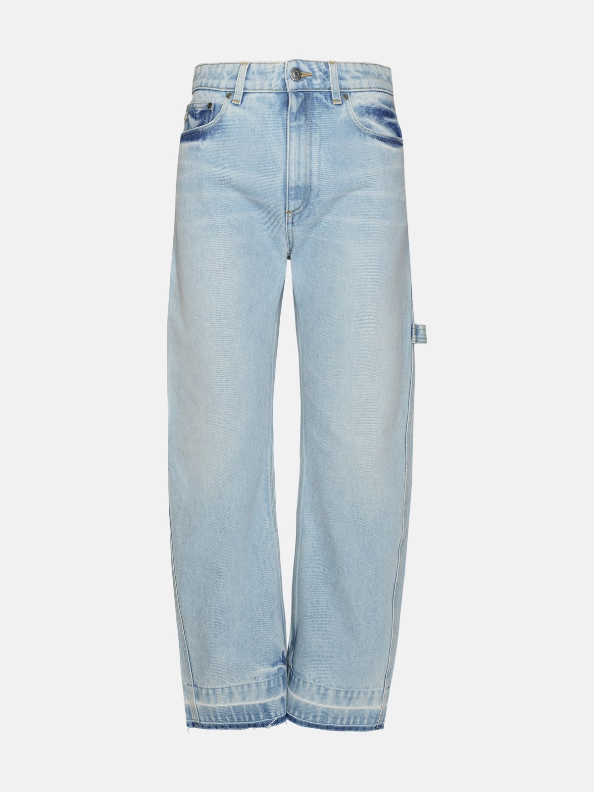 LIGHT BLUE COTTON JEANS - 1