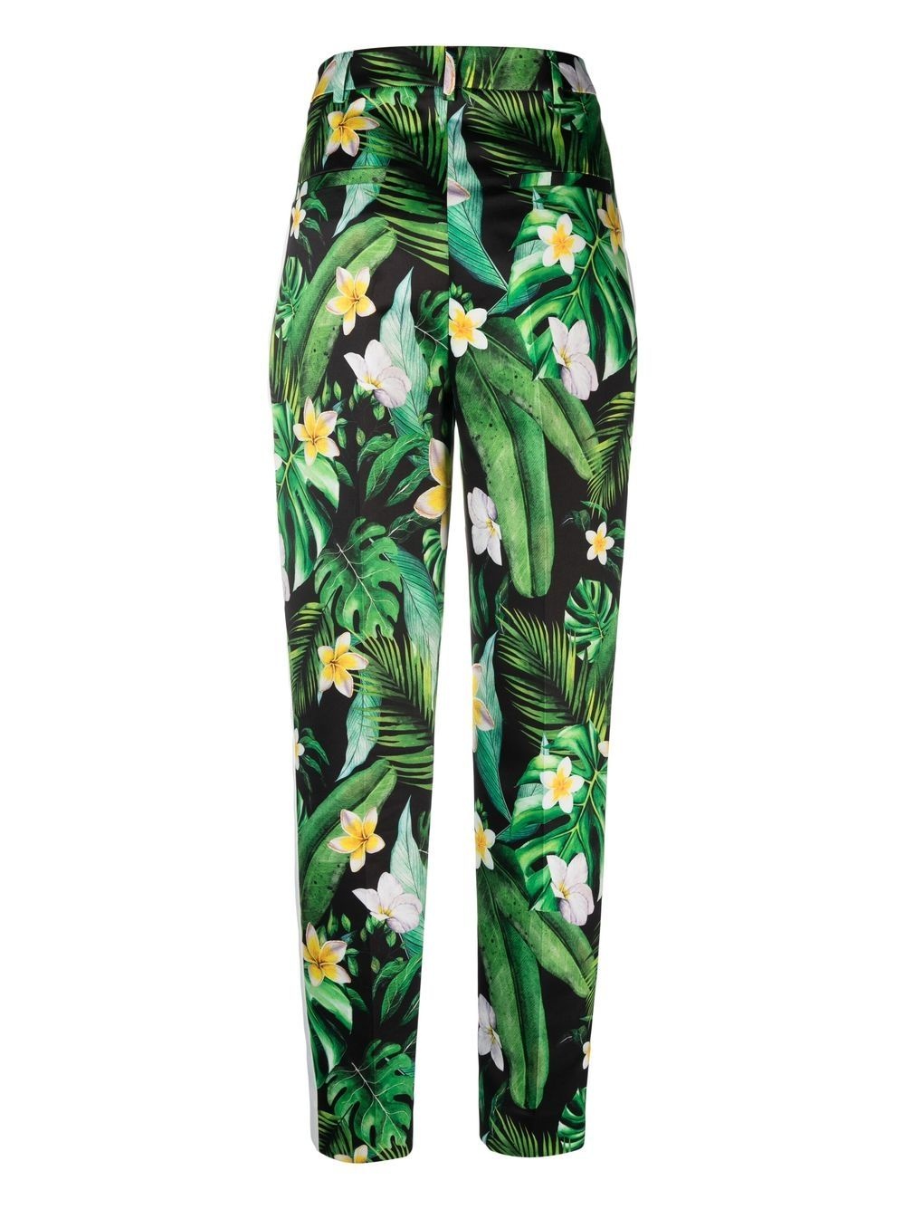 Hawaii-print high-waisted trousers - 2