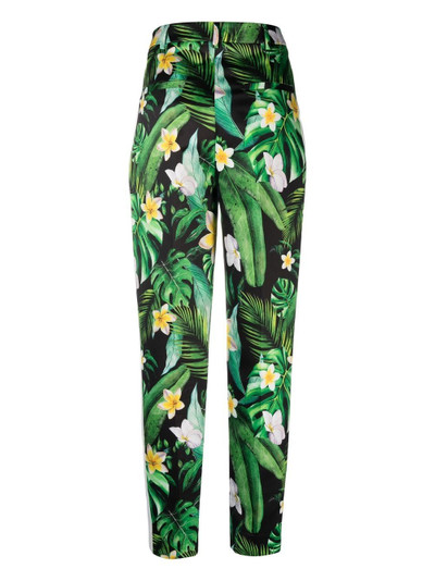 PHILIPP PLEIN Hawaii-print high-waisted trousers outlook