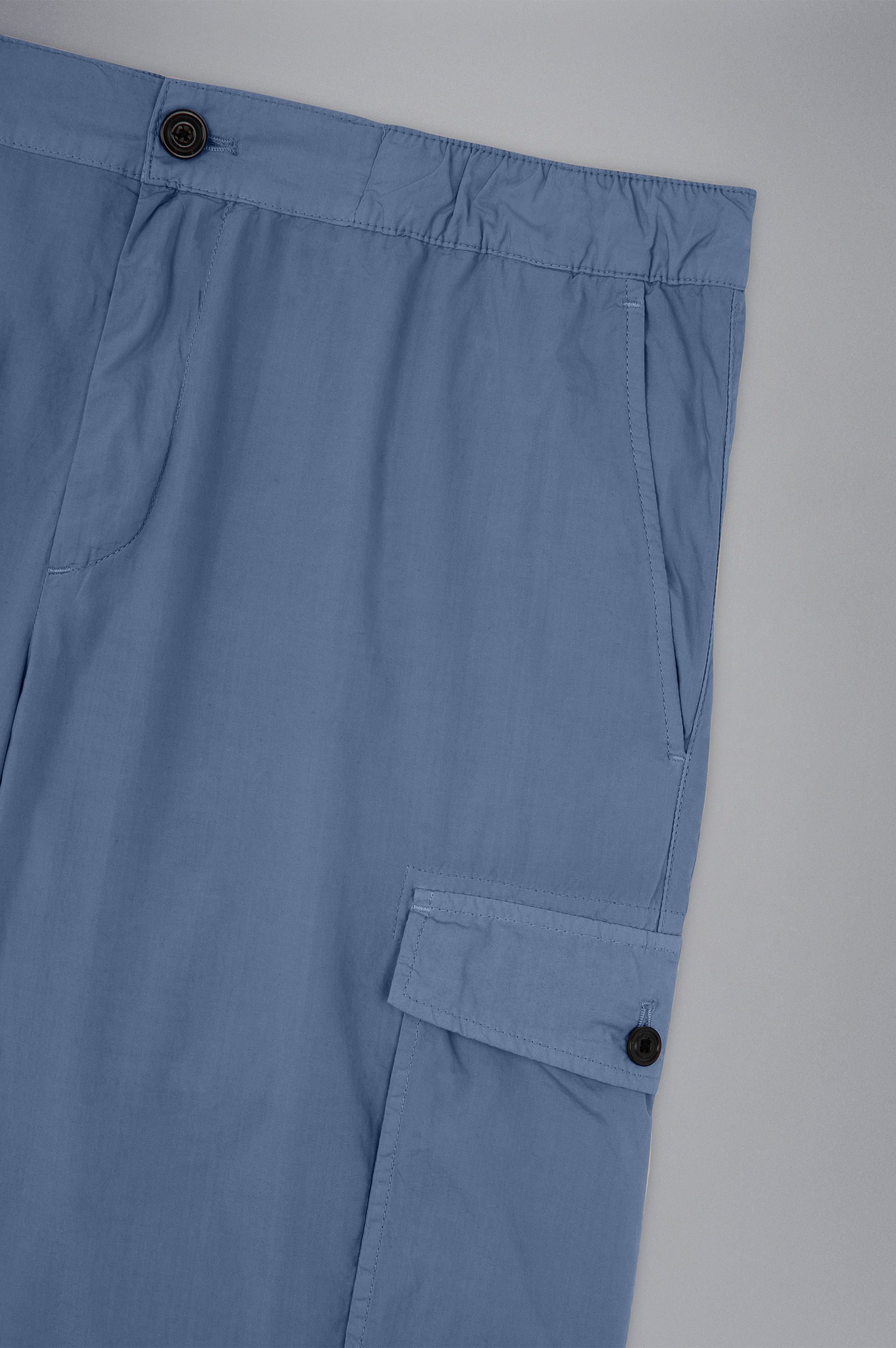 ULTRA-LIGHT POPLIN COTTON CARGO SHORTS - 5