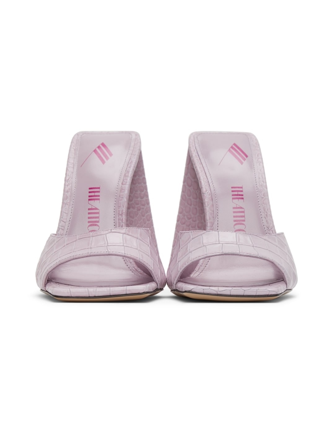 Pink Leather Devon Heeled Sandals - 2