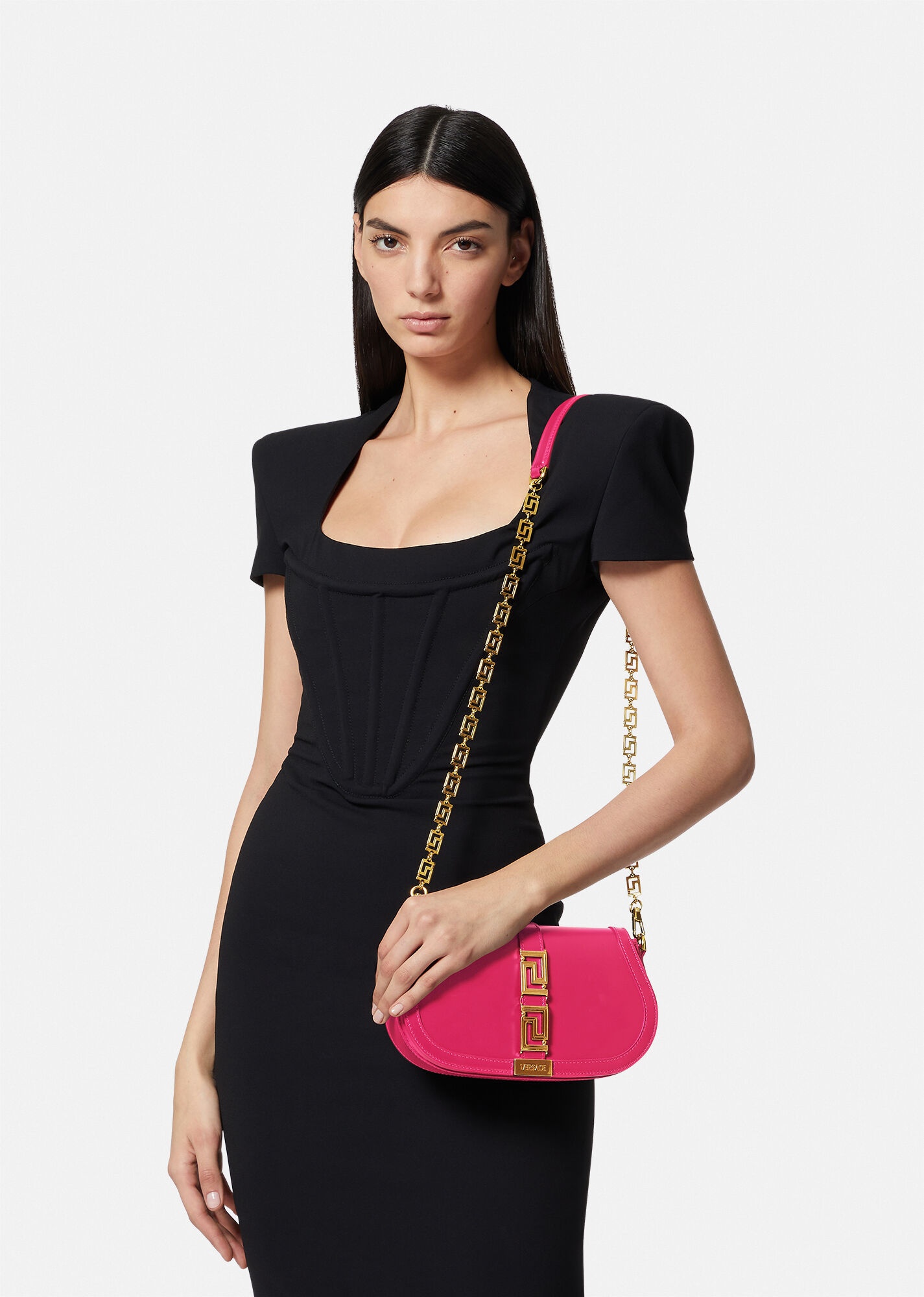 Greca Goddess Shoulder Bag - 7
