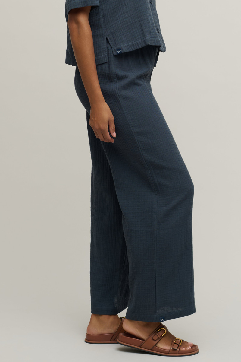 Barefoot Dreams Cotton Gauze Wide Leg Pant outlook