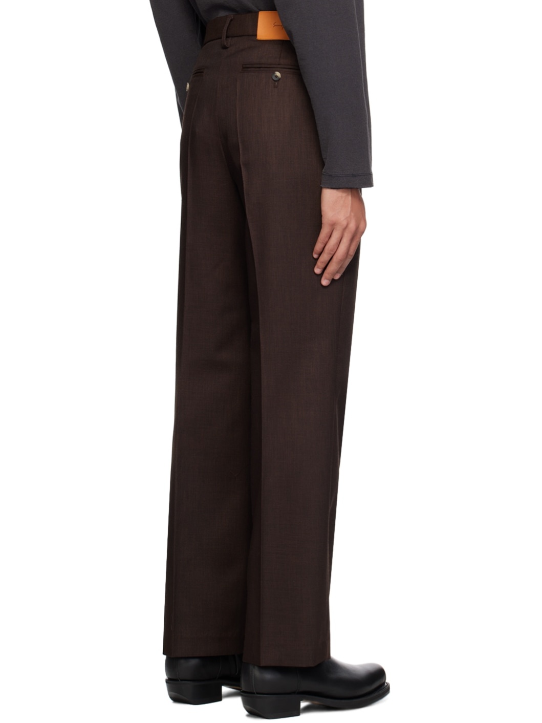 Brown Relaxed Primo Trousers - 3