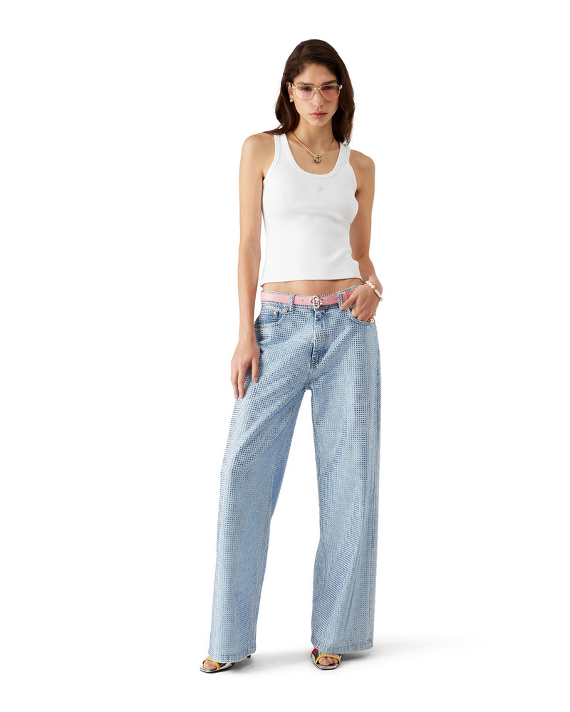 CASABLANCA Ribbed Jersey Tank Top outlook