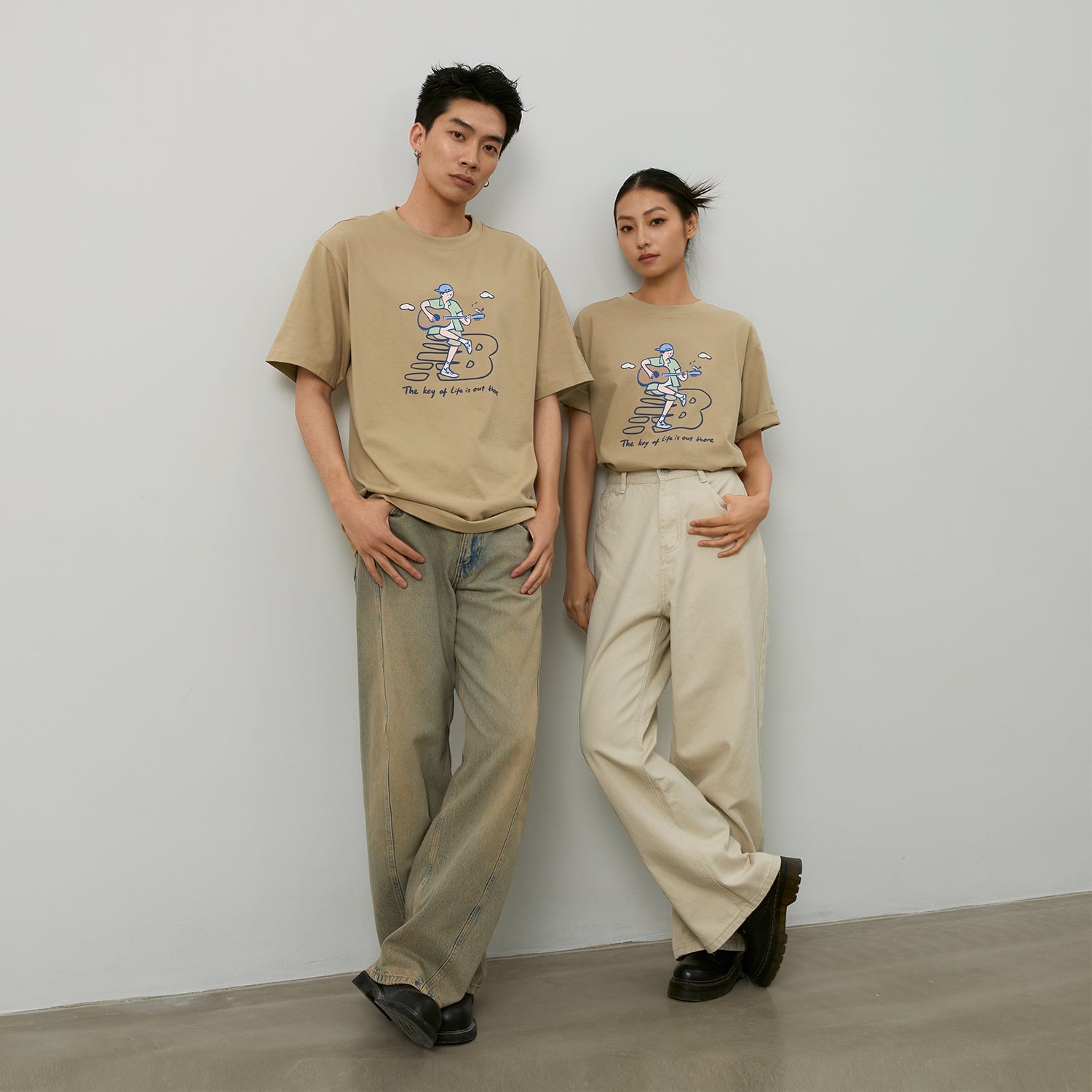 New Balance x PK Guitar Graphic T-Shirt 'Light Brown' NEE26021-LB - 7