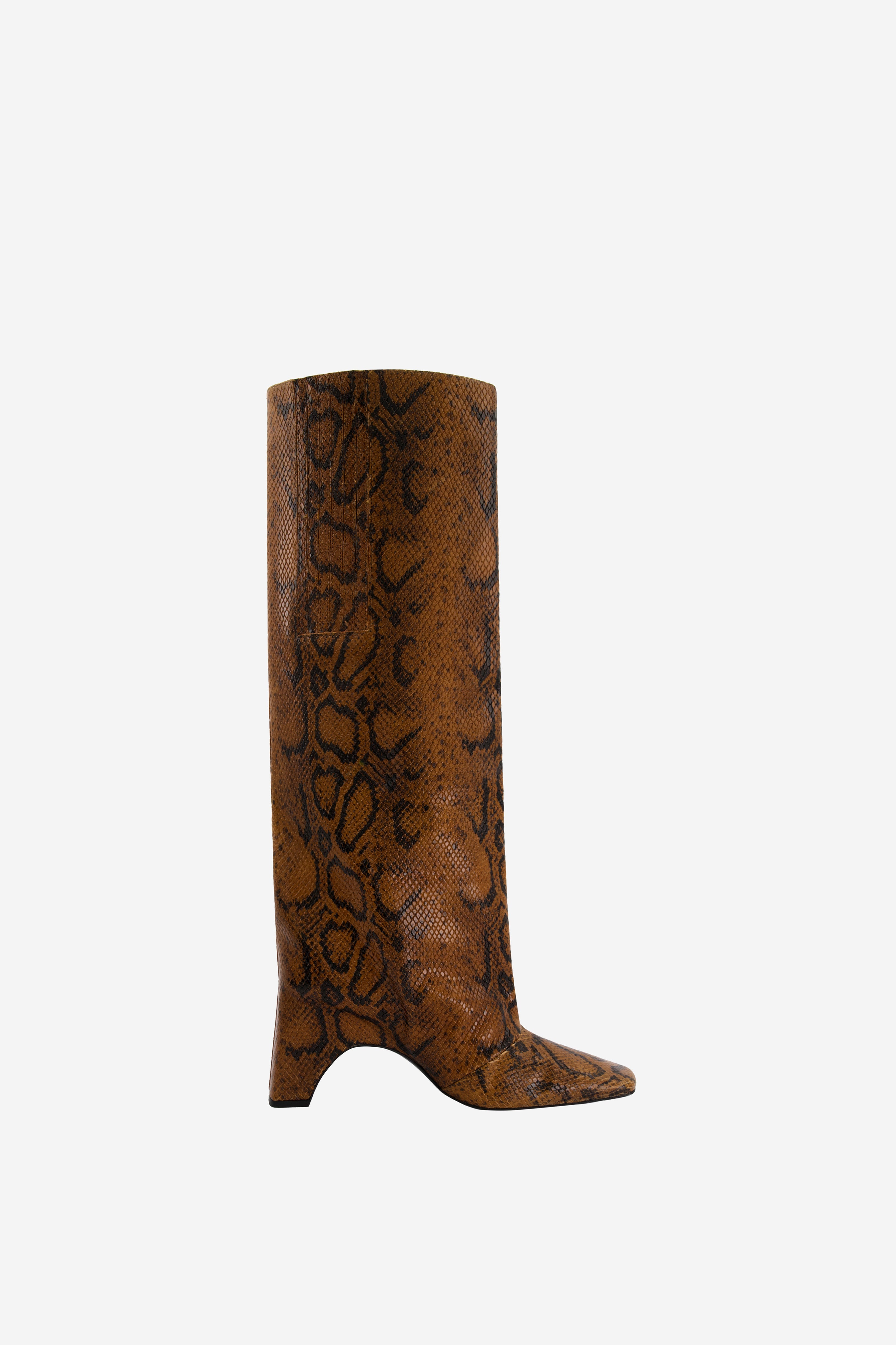 Snake Print Bridge Boot - 1