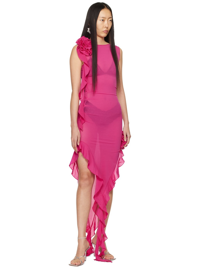 Amina Muaddi Silver Adriana Slipper 95 Heeled Sandals outlook