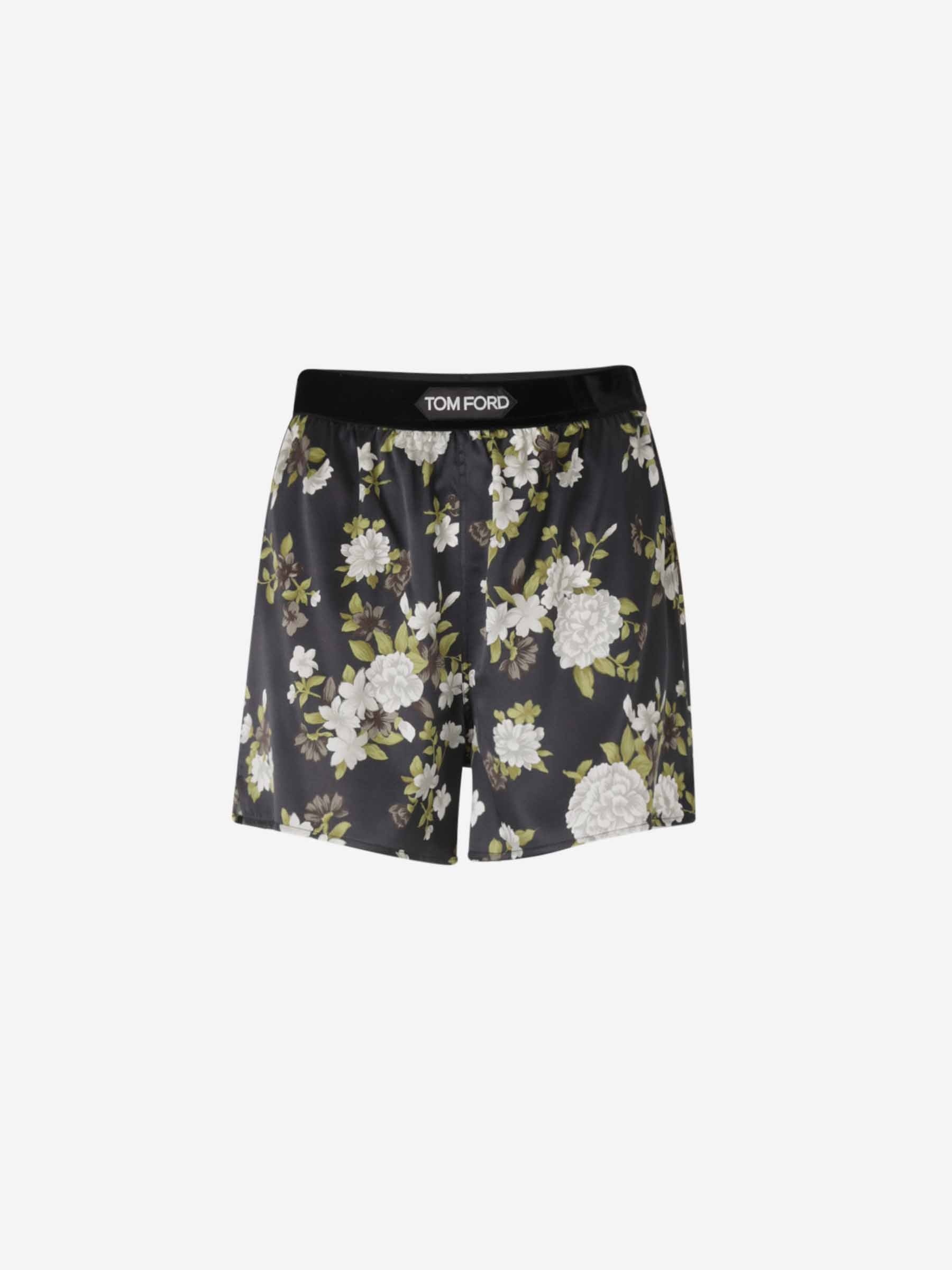 FLORAL PATTERN BERMUDA SHORTS - 1