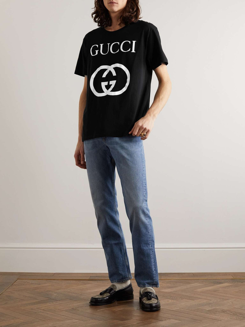 GUCCI Logo-Print Cotton-Jersey T-Shirt outlook