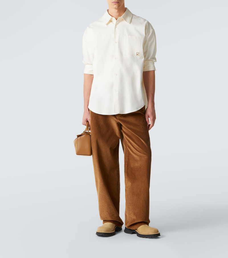 Loewe Cotton corduroy wide-leg pants outlook