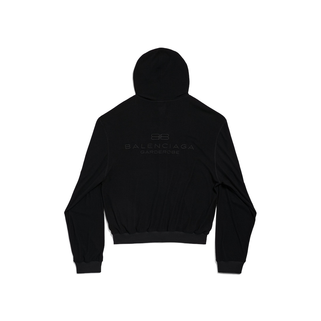 Women's Bb Garderobe Zip-up Hoodie Small Fit in Black - 2