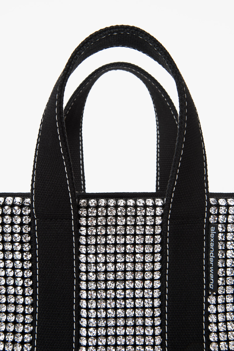 Alexander Wang cruiser mini tote in crystal mesh outlook